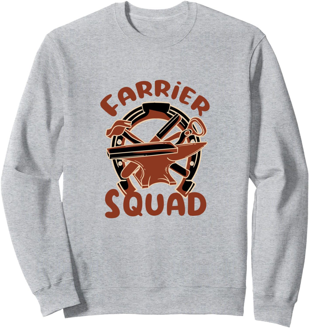 Farrier Squad Lustiger Spruch Metalworker Horse Hufe Sweatshirt