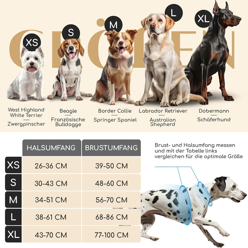 FREUDENTIER® Hundegeschirr mit atmungsaktiver Mesh-Polsterung - Höchster Komfort & bombenfester Sitz