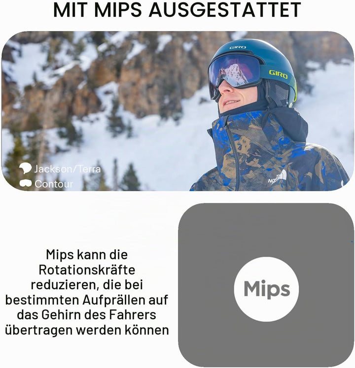 Giro Herren Jackson MIPS Ski-/Snowboardhelm M Matte Black, M Matte Black