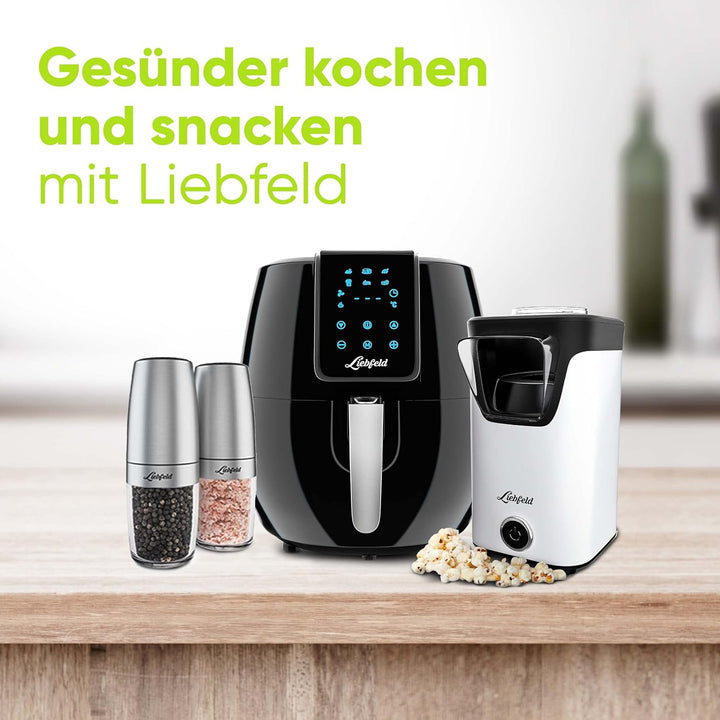 Liebfeld Heissluftfritteuse XXL (5,3L) - 1800W Airfryer Heissluft Fritöse Friteuse - Abnehmen durch
