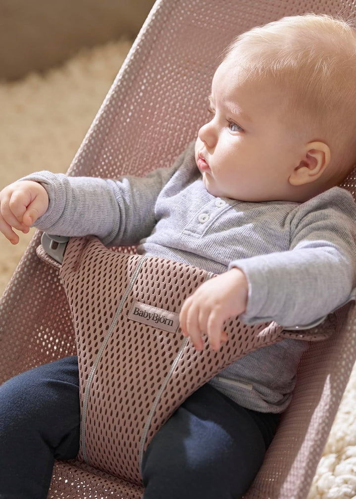 BabyBjörn Babywippe Bliss, Netzstoff, Altrosa Netzstoff Altrosa, Netzstoff Altrosa