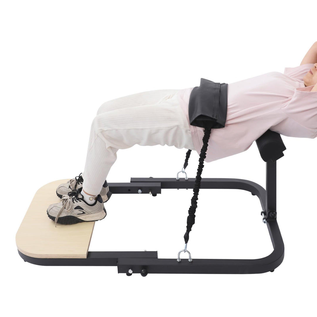 HüFtstemmmaschine,Beckenbodentrainer Mit Elastische BäNder,Oberschenkeltrainer GesässTrainer,Po Trai