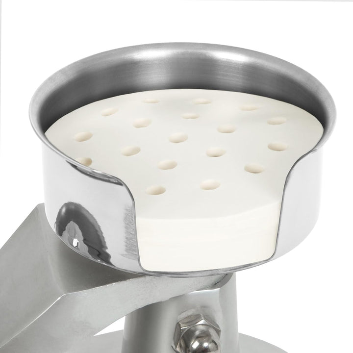 vertes Hamburgerpresse Burger Pattie Presse aus Edelstahl, Profi Produktion von Burger Patties mit 1