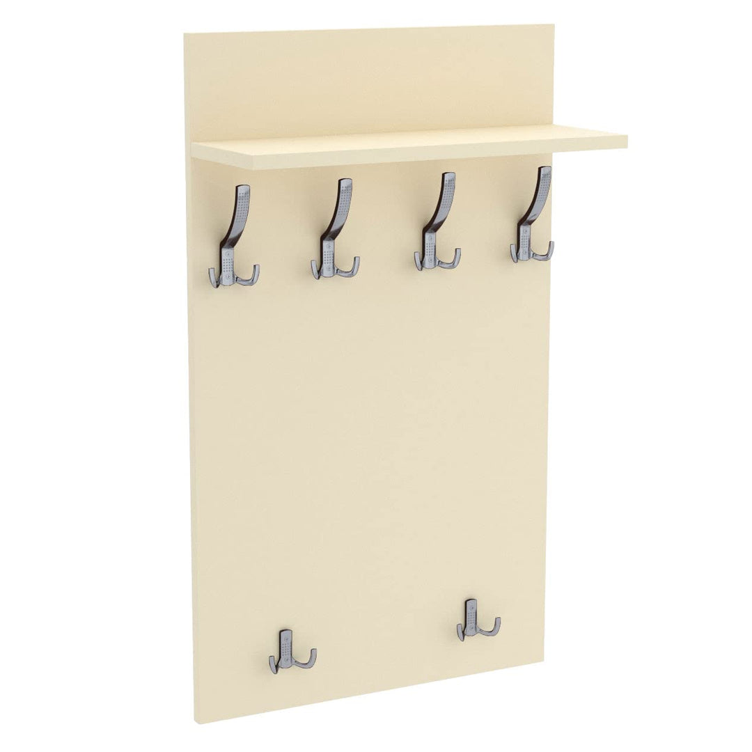 AKKE 120x60 | MAXI Garderobenpaneel Wandgarderobe Garderobe Wandpaneel Kleiderstange CHROM | VANILLE