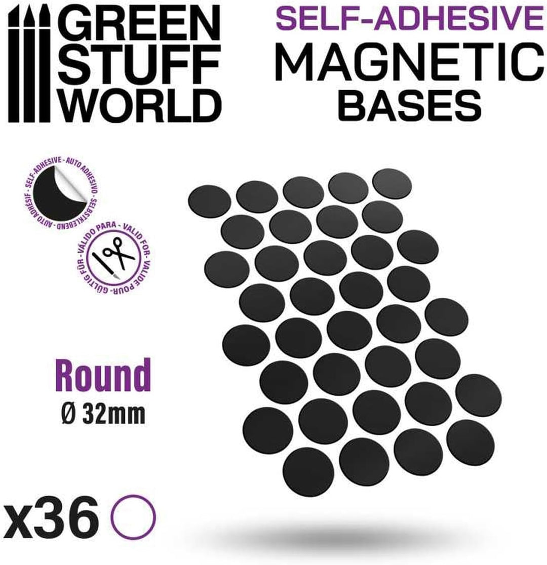 Green Stuff World für Modelle & Miniaturen Magnetfuss, rund, 32 mm, 10863
