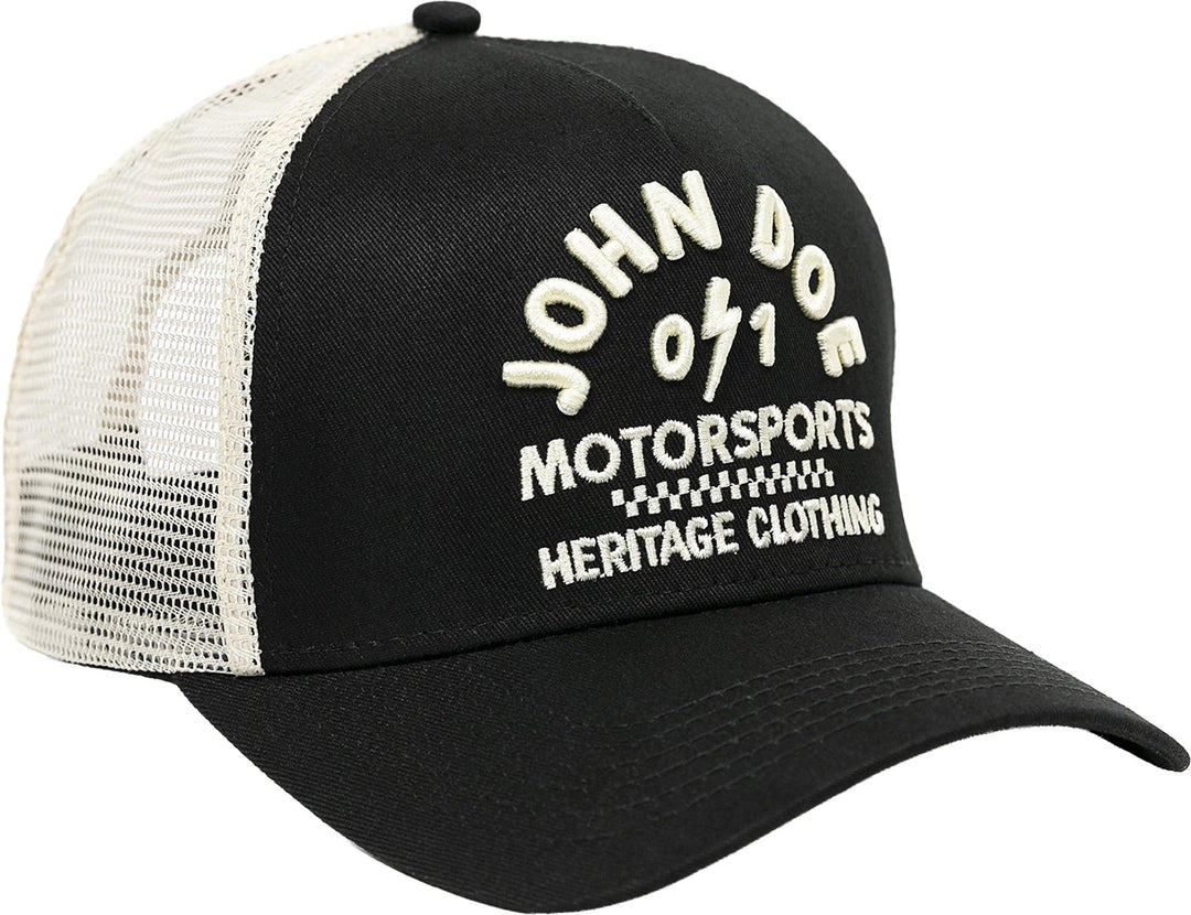 John Doe Trucker Cap - Baseballcap mit Baumwolle - Basecap mit Markenstickerei - Snapback Cap mit Me