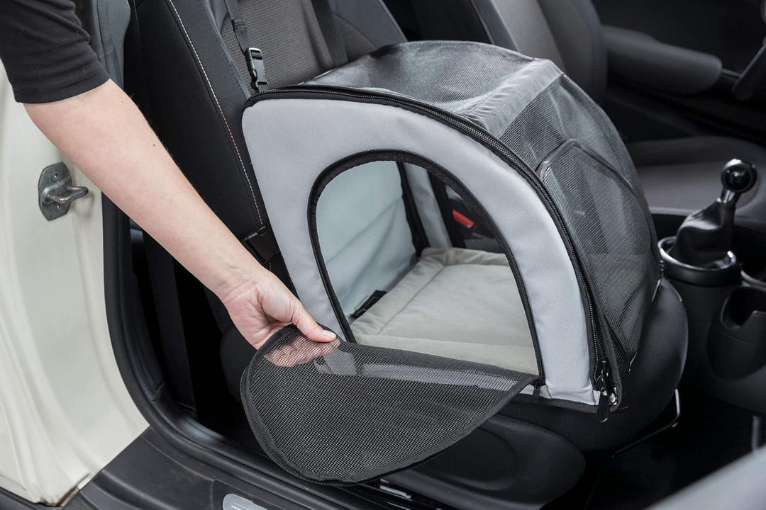 Trixie Autositz, 44 × 37 × 40 cm, Grau/Schwarz