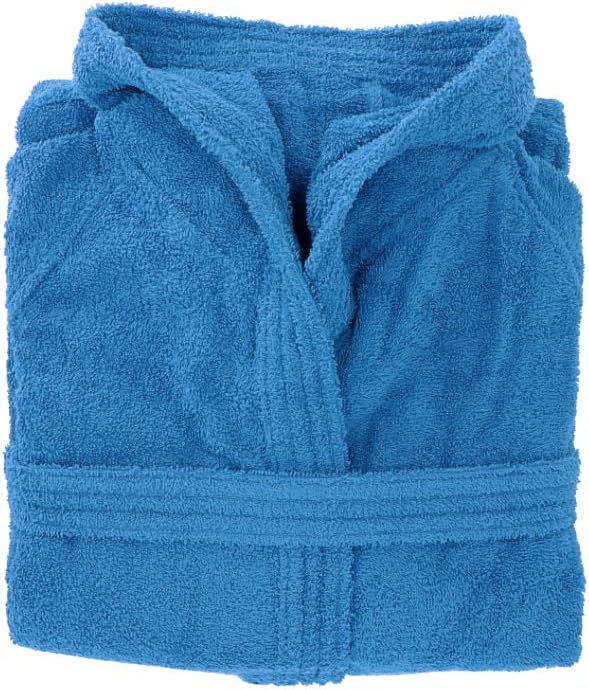 Gabel 09200 29 Bademantel für Erwachsene, 100% Baumwolle 1x1x1 cm Elektrischblau, Elektrischblau