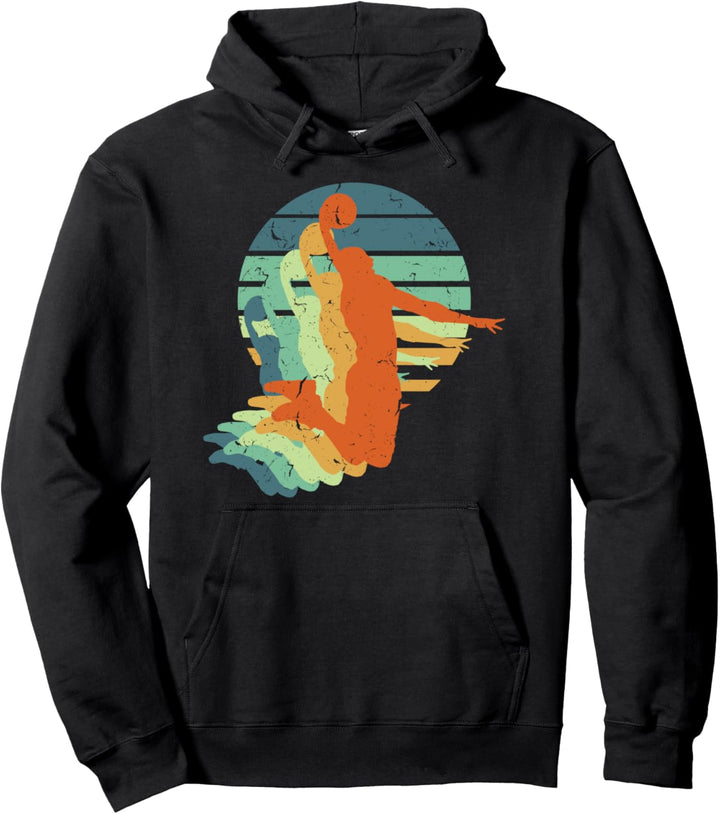 Basketballspieler Sportfans Retro Vintage Basketball Pullover Hoodie