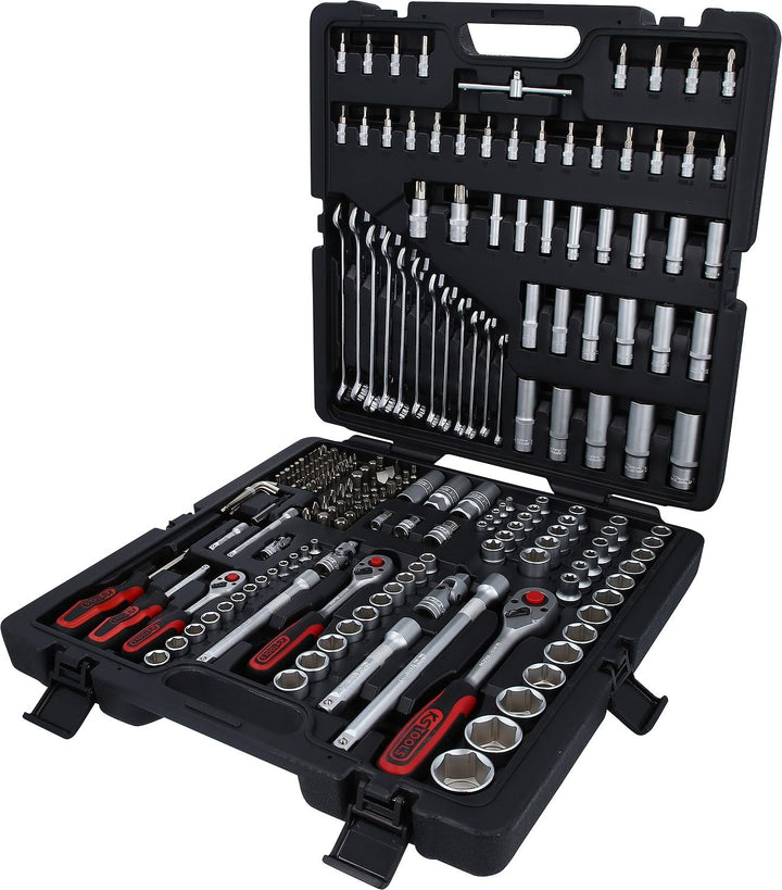 KS Tools 917.0216 1/4"+3/8"+1/2" Steckschlüssel-Satz, 216-tlg 216-tlg. Matt satiniert Single, 216-tl