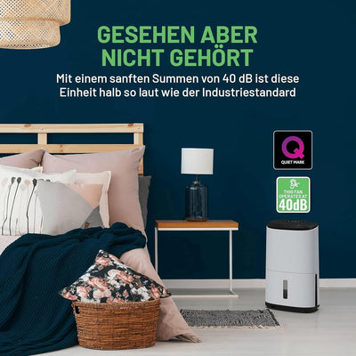 Meaco Ultra Leise Luftentfeuchter - MeacoDry Arete® One 25L Raumentfeuchter & Luftreiniger für Wohnu