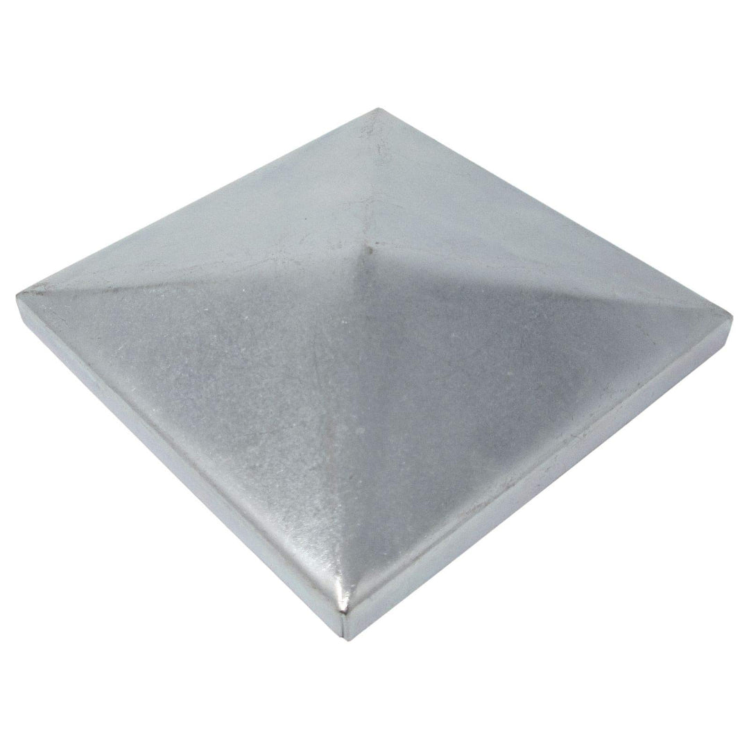 10 x SO-TOOLS® Pfostenkappe Pyramide Stahl verzinkt Abdeckkappe für Pfosten 100 x 100 mm 100 x 100 m