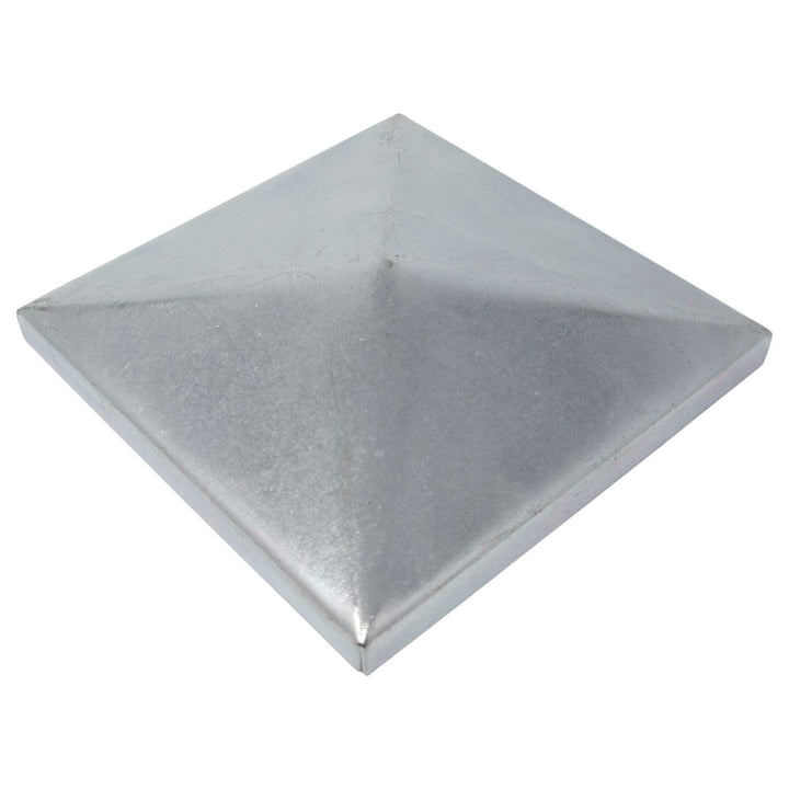 10 x SO-TOOLS® Pfostenkappe Pyramide Stahl verzinkt Abdeckkappe für Pfosten 100 x 100 mm 100 x 100 m