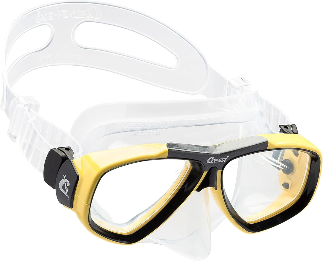 Cressi Focus - Schnorchelmaske, Einstellbar Schnorchelset Erwachsene, Taucherbrille Kinder und Tauch