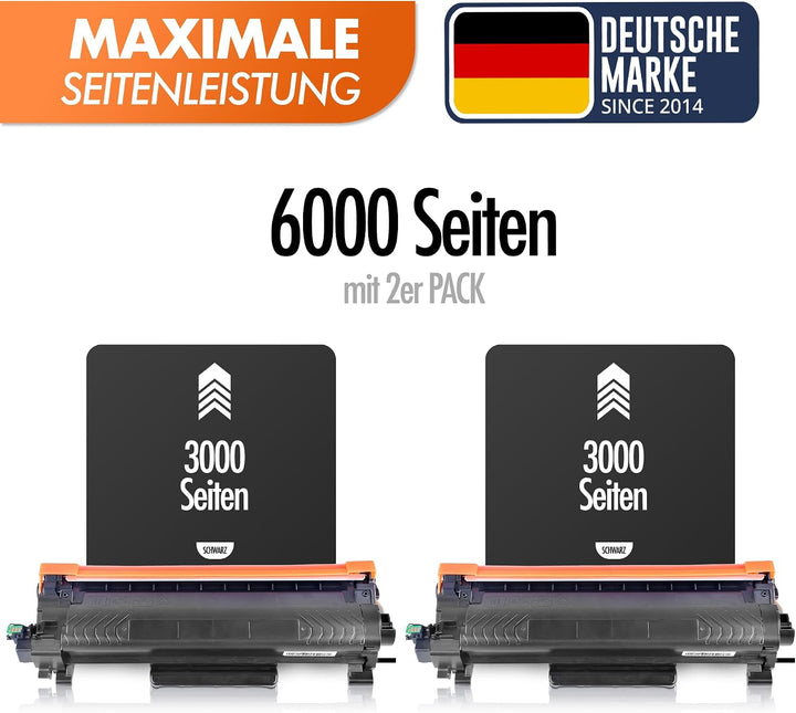 Bubprint TN2510 XL TN2510XL Kompatibel als Ersatz für Brother TN2510 Toner TN-2510XL für Brother HL-
