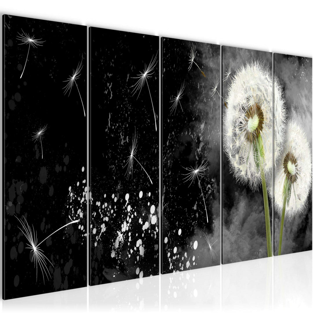 Runa Art Bild Pusteblume Wandbilder auf Vlies Leinwand 5 Teilig Wanddekoration Wohnzimmer Schlafzimm