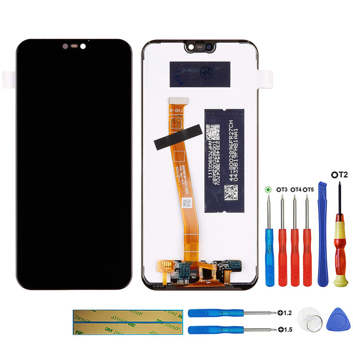 swark LCD Display Kompatibel mit Huawei P20 Lite & Huawei Nova 3e (Schwarz Ohne Rahmen) Touch Screen