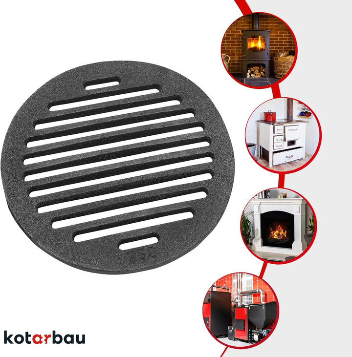 KOTARBAU Kaminrost Ø 25 cm Rundrost Ascherost Kaminofen Tafelrost Rost Ofengitter Kamin Ersatzteile