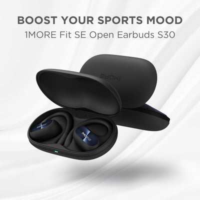 1MORE Fit SE S30 Open Ear Kopfhörer, 5.3 Bluetooth Kabellose Headphones mit 4 mikrofon, Earbuds mit