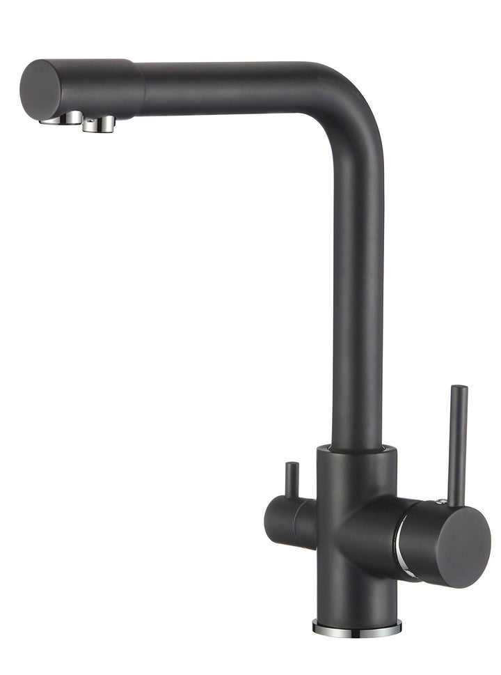VALAZ 3 Wege Filter Osmose Wasserhahn Küche Schwarz Matt | Küchenarmaturen | Wasserhahn Sprudelwasse