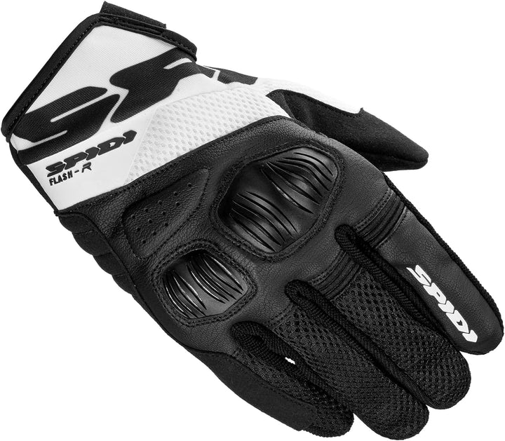 SPIDI, Flash-R Evo, Herren-Motorrad-Handschuhe, schützend & strapazierfähig, Sommerhandschuhe, wasse
