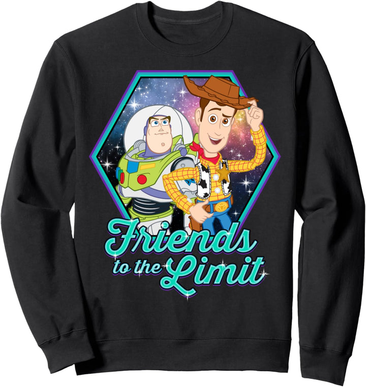 Disney Pixar Toy Story Buzz & Woody Friends Text Sweatshirt