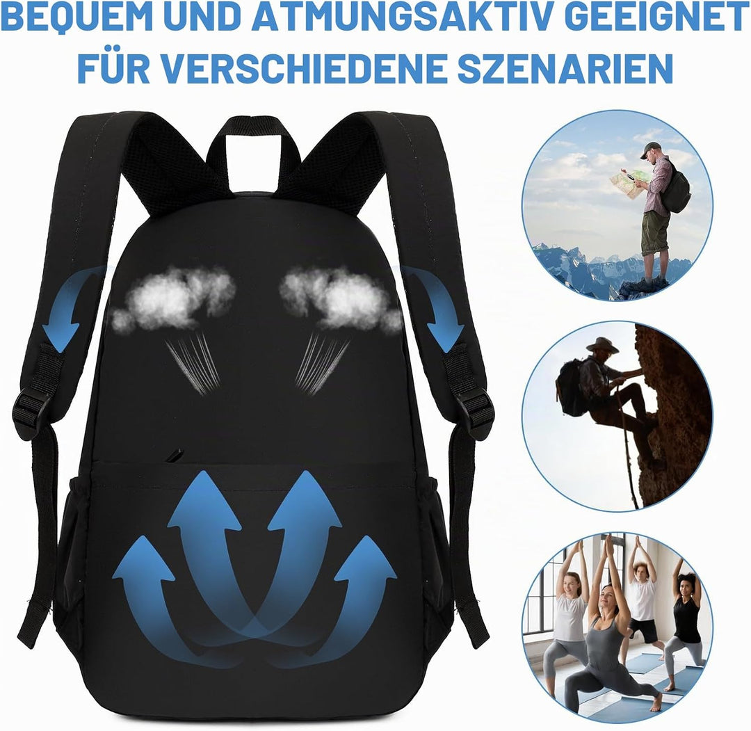 Rucksack 40x20x25 für Ryanair Flugzeug Reiserucksack, Erweiterbarer 15,6 Zoll Laptop Rucksack Reiset