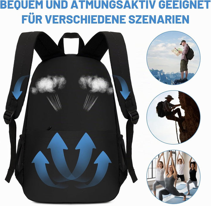 Rucksack 40x20x25 für Ryanair Flugzeug Reiserucksack, Erweiterbarer 15,6 Zoll Laptop Rucksack Reiset