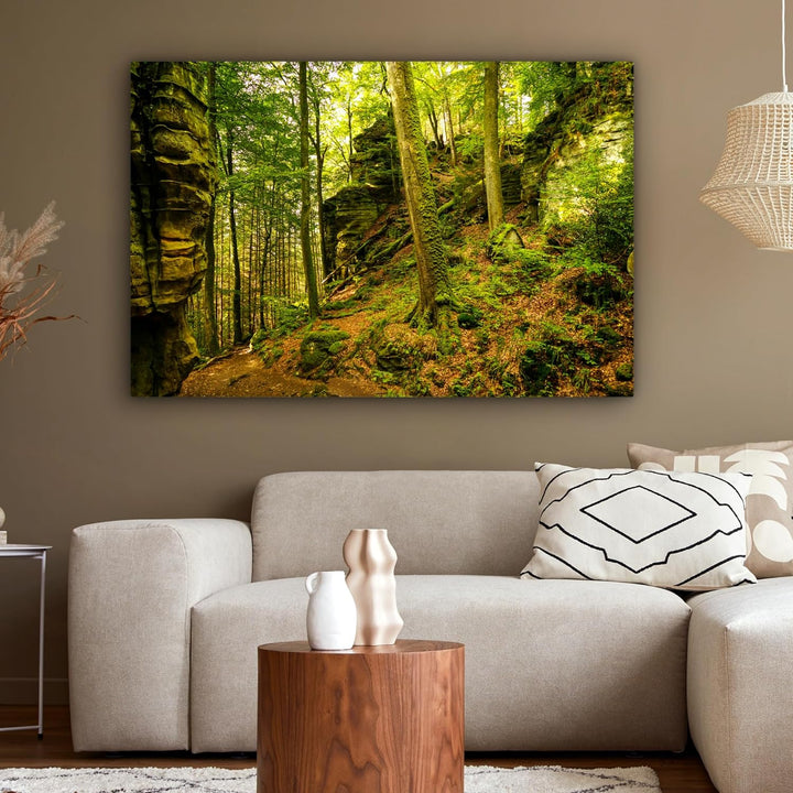 MuchoWow© Bilder Gross 120x80 cm XXL Wohnzimmer Deko Modern Wandbild Foto auf Leinwand Bild Schlafzi