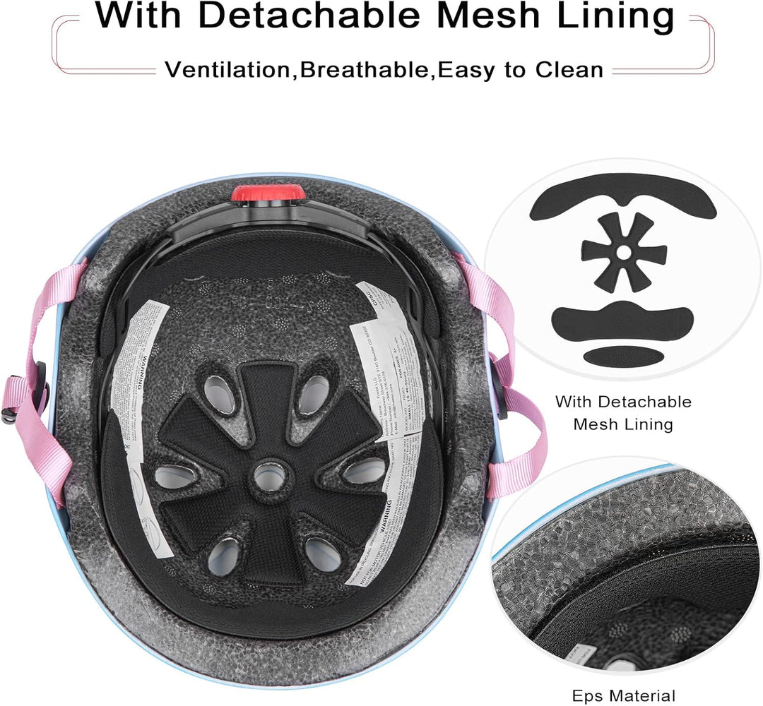CELOID Kinder Fahrradhelm, Kleinkind Skateboard Helme für Alter 3-5-8-10-16 Jahre Jungen Mädchen, ve