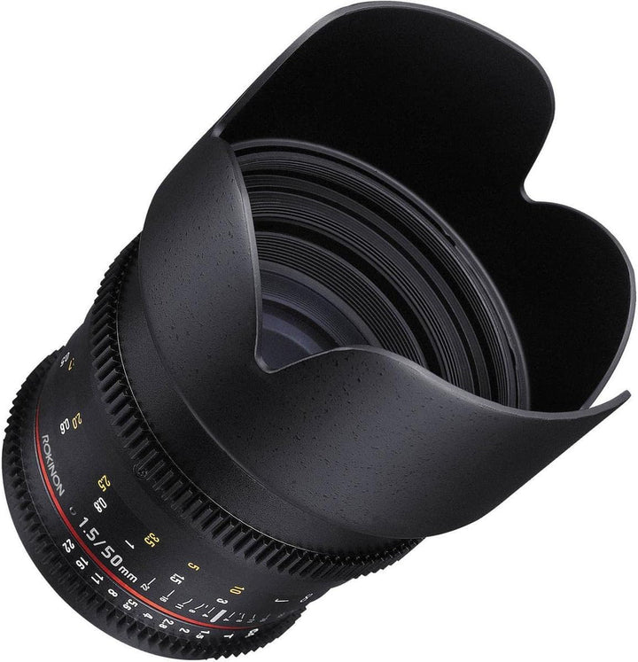Rokinon DS50M-NEX Cine DS 50mm T1.5 AS IF UMC Vollbild-Cine Weitwinkelobjektiv für Sony E-Mount Kame
