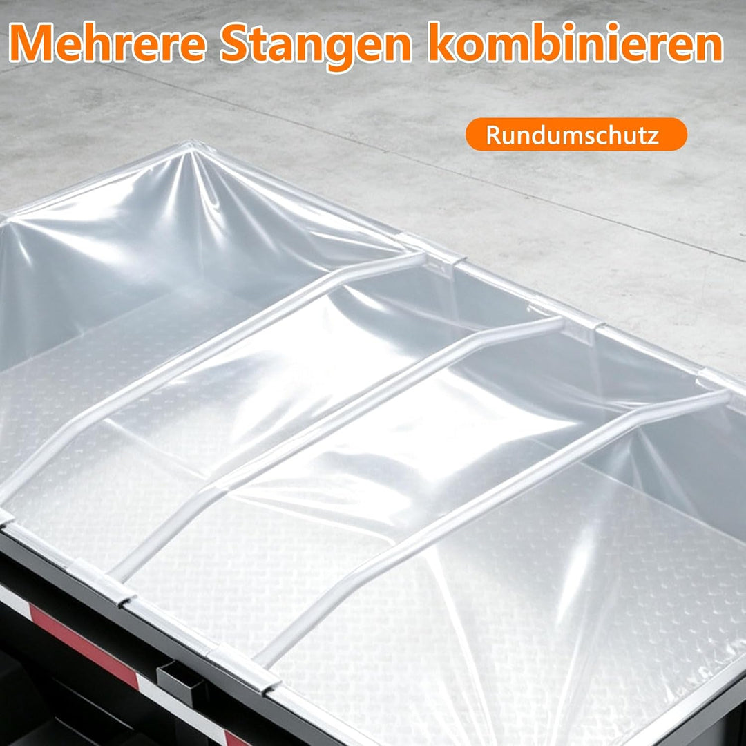 3 X Anhänger Planenbügel,Flachplanenbügel,Aluminium,Leicht Und Robust,Mit Drehknopf Schraube,Längenv