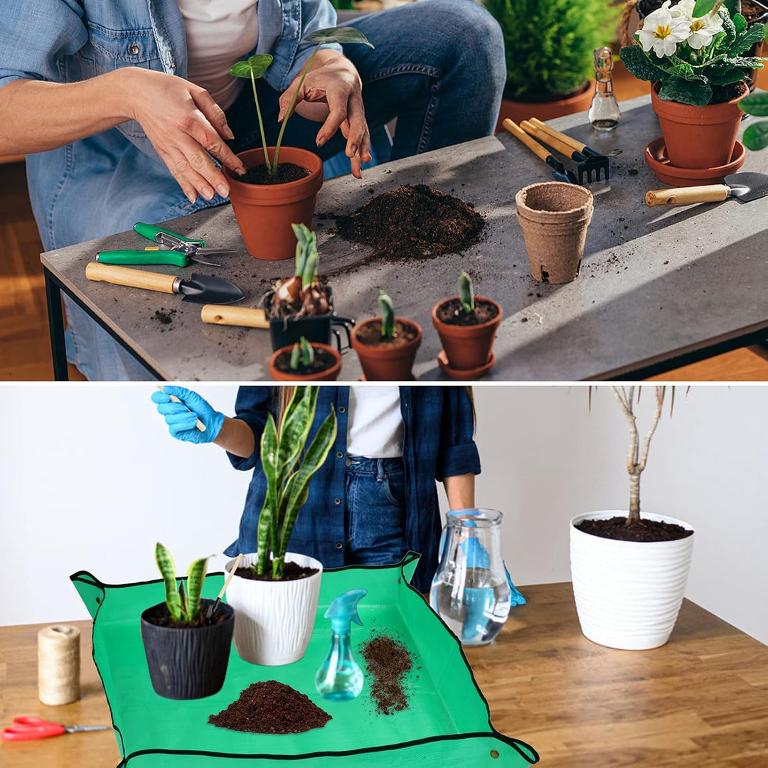 wasserdichte Gartenmatte Pflanzmatte, Gartenmatte Wasserdicht, Pflanzunterlage, Pflanzen Umtopfmatte