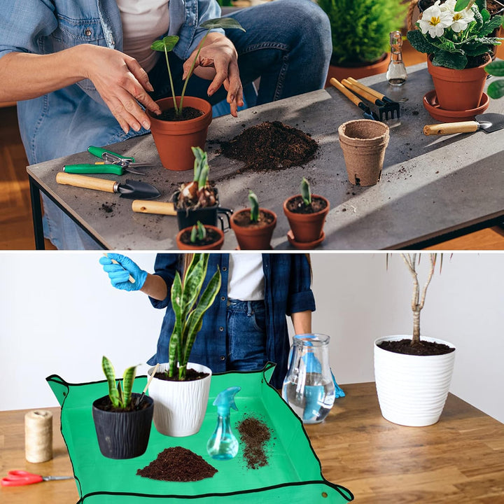 wasserdichte Gartenmatte Pflanzmatte, Gartenmatte Wasserdicht, Pflanzunterlage, Pflanzen Umtopfmatte