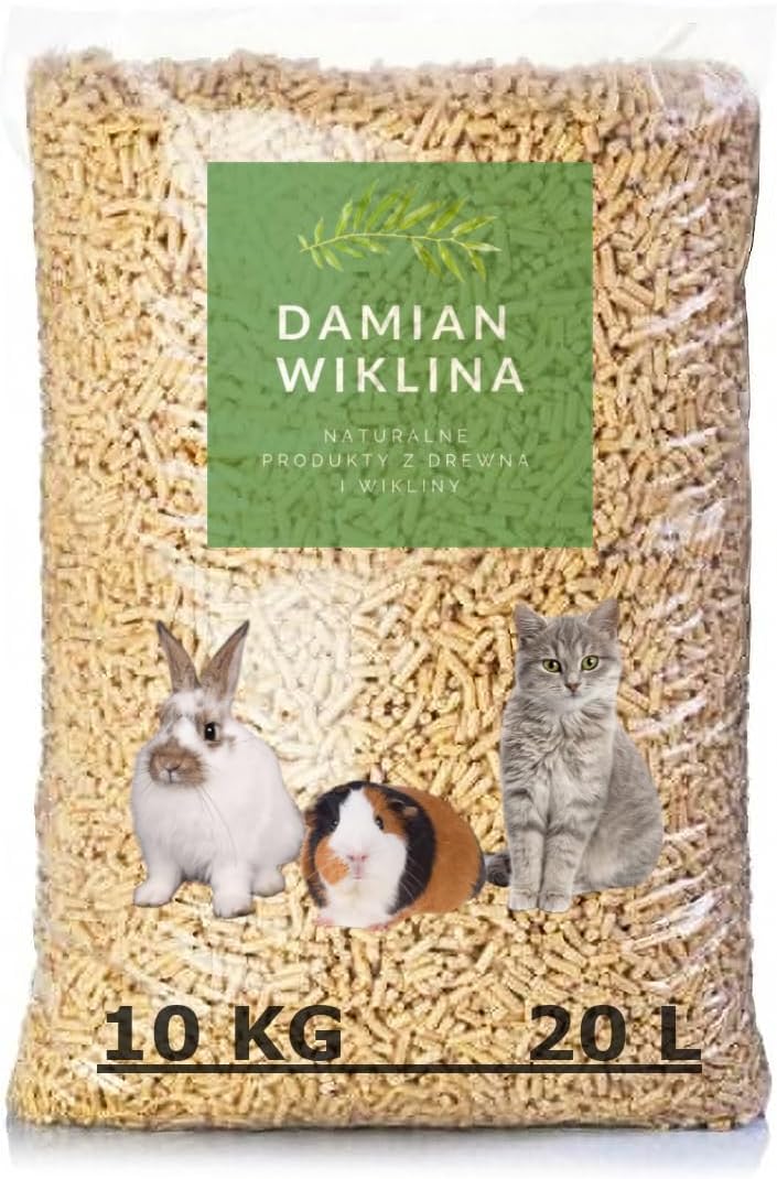Katzenstreu Holzpellets 10 kg 20l – Holzstreu für Eine Effektive Geruchs und Feuchtigkeitskontrolle