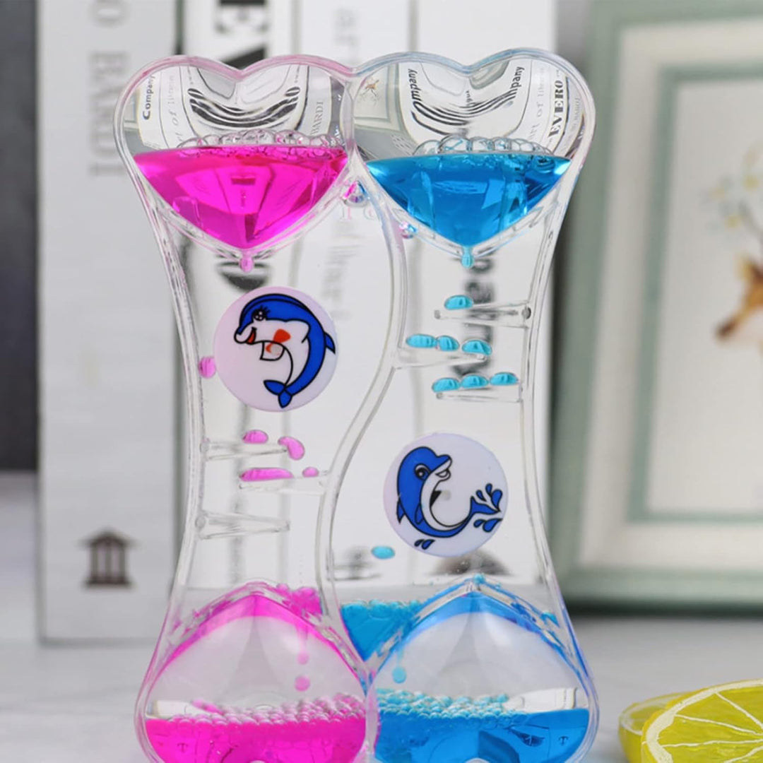 Öl Flüssige Sanduhr Liquid Timer, Bunte, Beruhigend Zappeln Spielzeug, Flüssiger Sanduhr-Timer, Sens