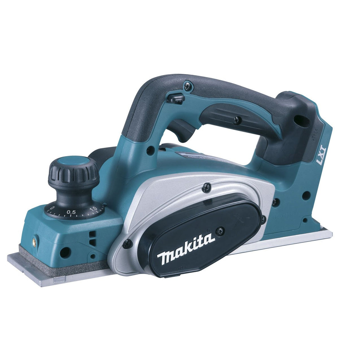 Makita DKP180Z Akku-Hobel (18,0 V, 82 mm, ohne Akku/ohne Ladegerät), Blau, Silber 1er Pack ohne Lade