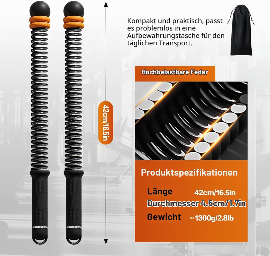 Battle Ropes, Gewichtete Trainingsseile, der neuen Generation Verstellbares Ropeless Fitnessseile, V