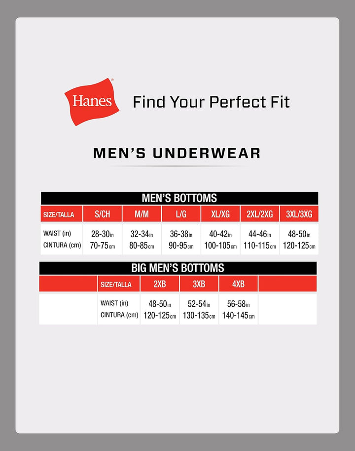 Hanes Herren Herren-Boxershorts, Ohne Etikett, 6er-Pack Retroshorts (6er Pack) S 6 Stück, Sortiert,