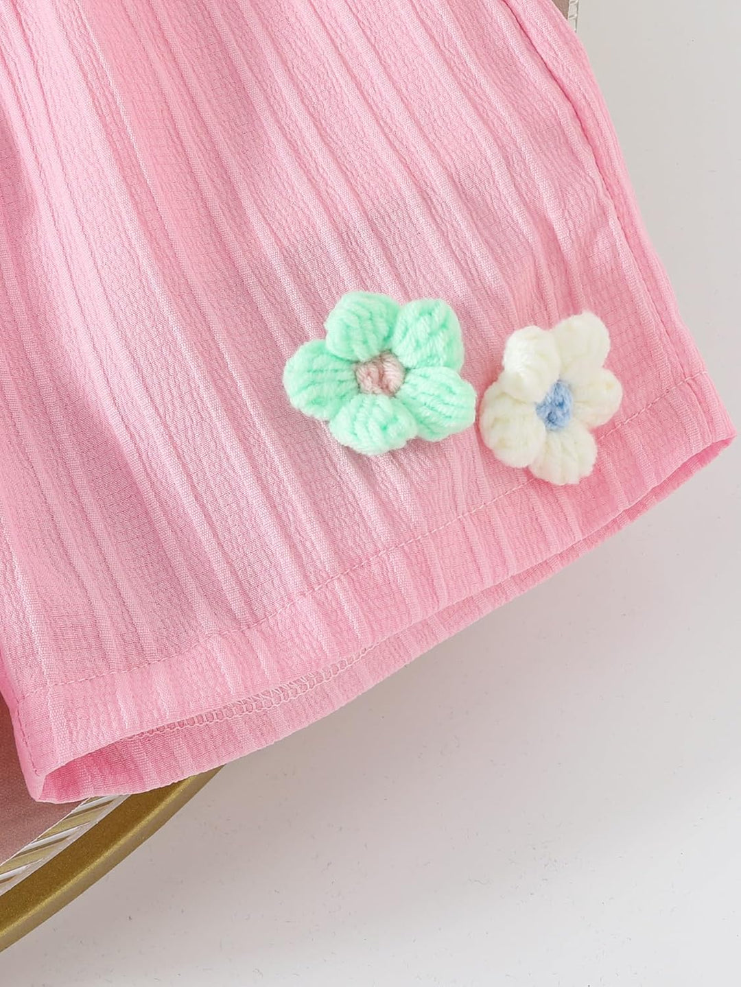 Kleinkind Baby Mädchen Kleidung Blumen Rüschen T-Shirts Tops Shorts Süsse Sommer Kleidung Sets 12-18