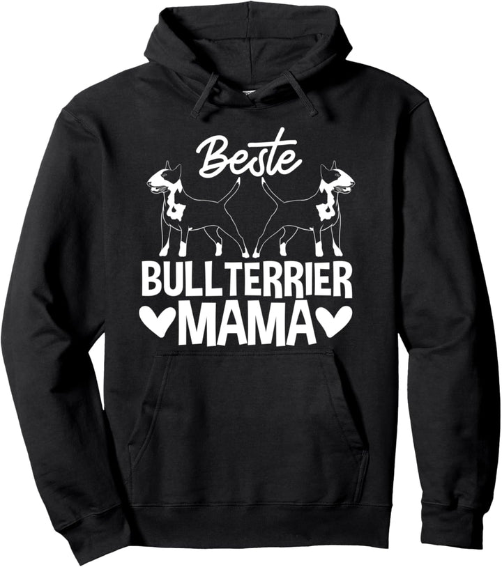 Beste Bullterrier Mama Vintage Pullover Hoodie