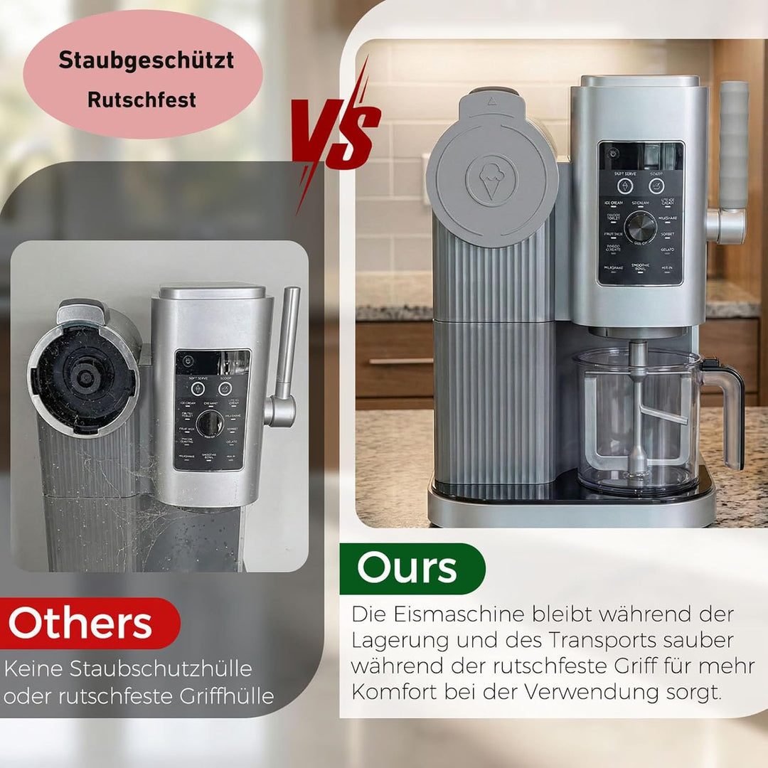 4 Stück Behälter mit Deckel für Ninja Swirl NC700 NC701, 480ml Eiscreme Eisbehälter für Ninja Creami