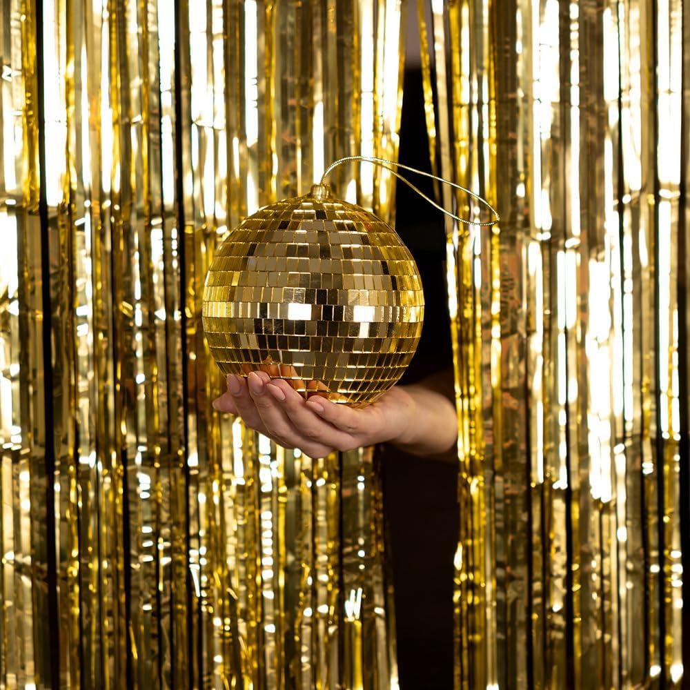 Boland - Glänzende Discokugel, Durchmesser ca. 15 cm, Disco Fever, Hängedeko, Dekoration für Party o