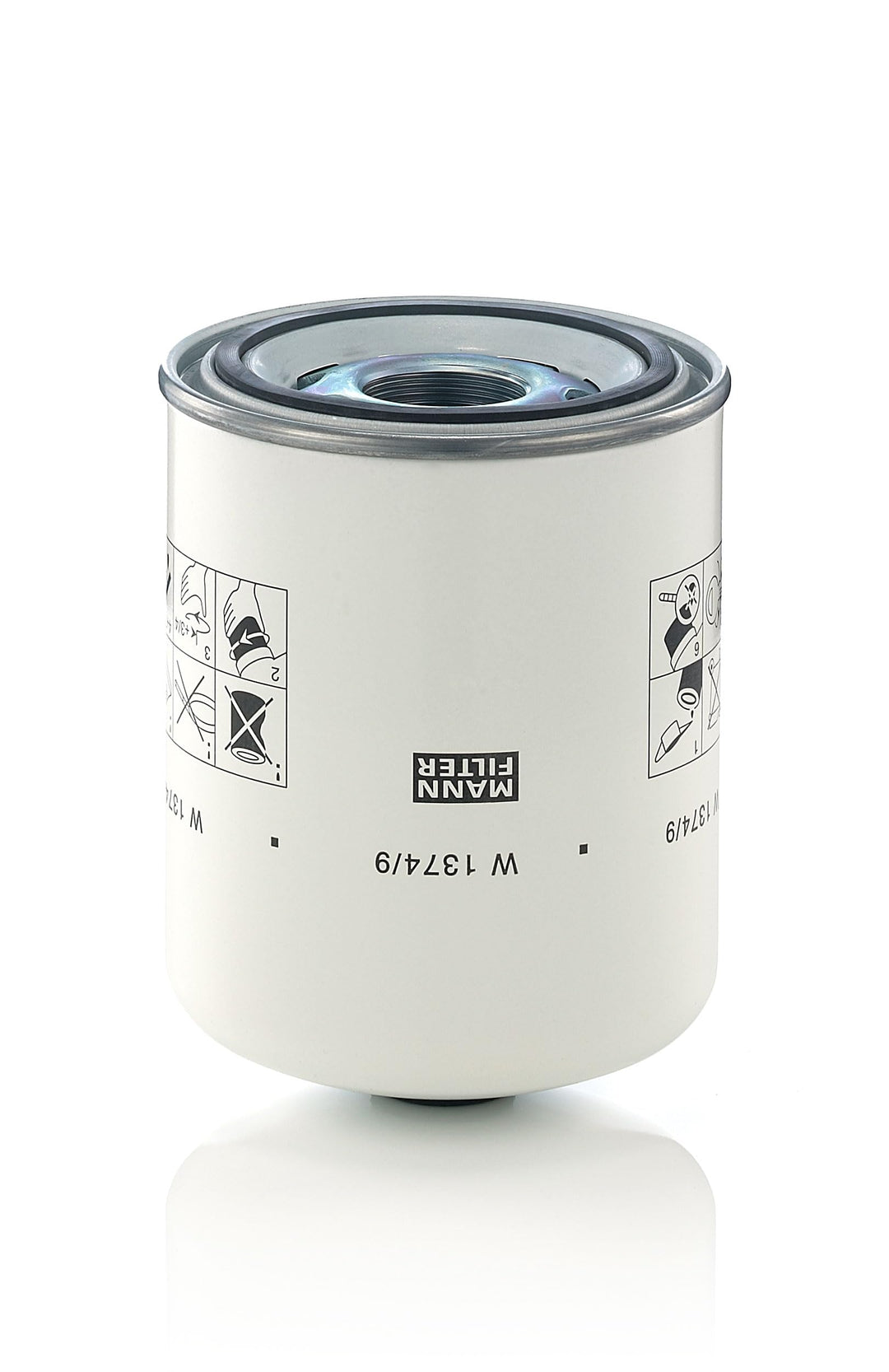 MANN-FILTER W 1374/9 Ölfilter – Hydraulikfilter – Für PKW und Nutzfahrzeuge