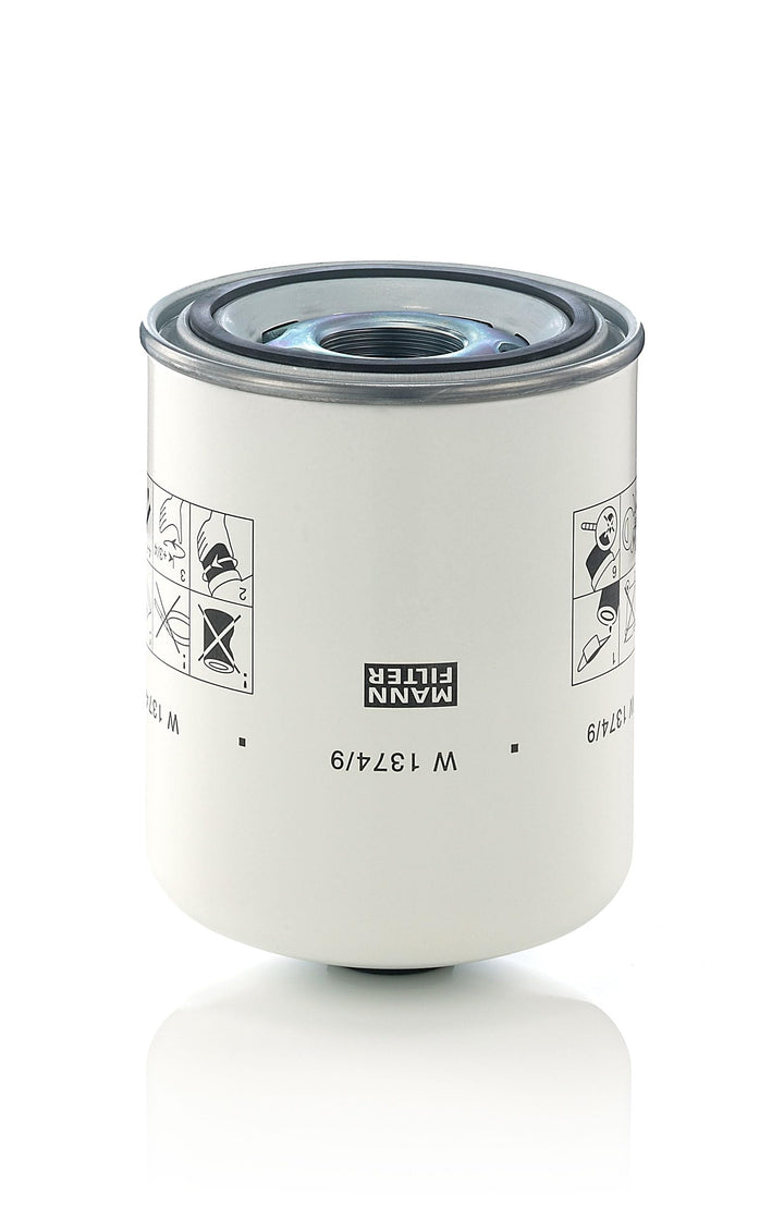 MANN-FILTER W 1374/9 Ölfilter – Hydraulikfilter – Für PKW und Nutzfahrzeuge