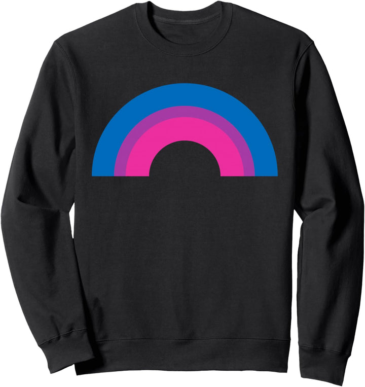 Bisexueller Stolz, Regenbogen mit Bisexualität Flaggen Farben Sweatshirt