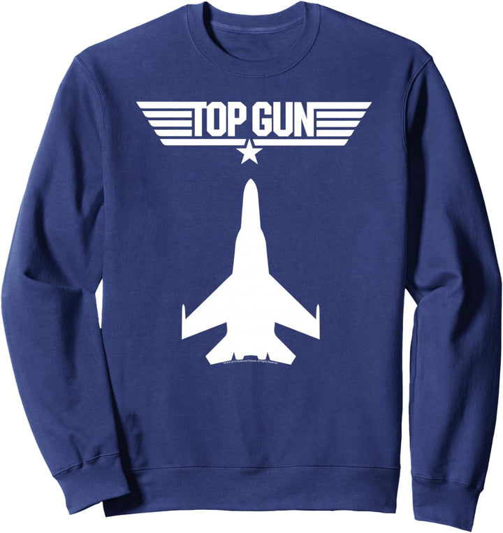 Top-Gun-Flugzeug-Silhouette Sweatshirt