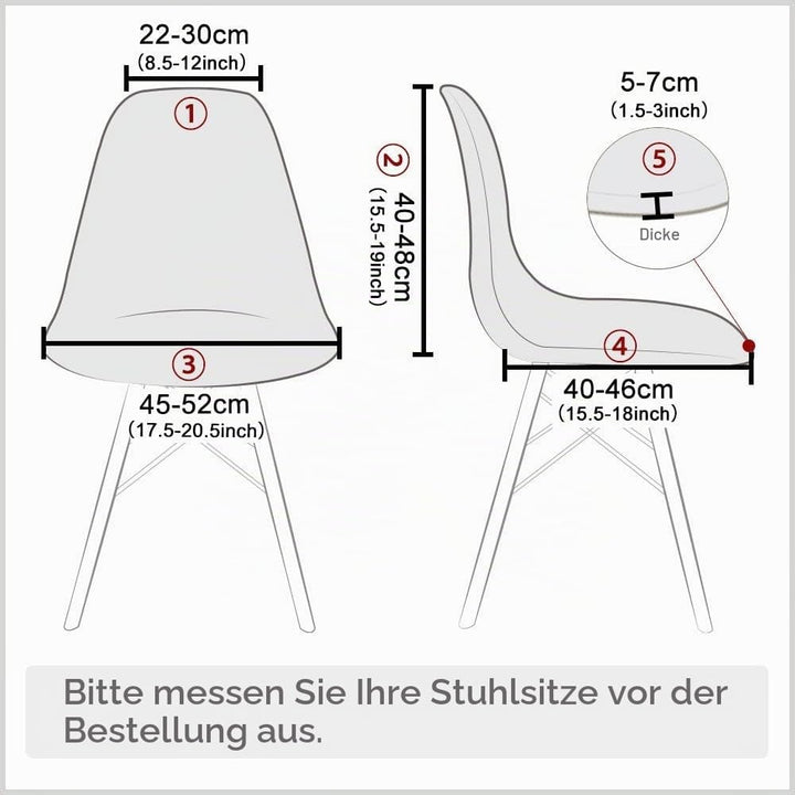 Esszimmerstuhlhussen Skandinavische Stuhlhussen für Esszimmer Stretch Skandinavische Stuhlhussen Stu