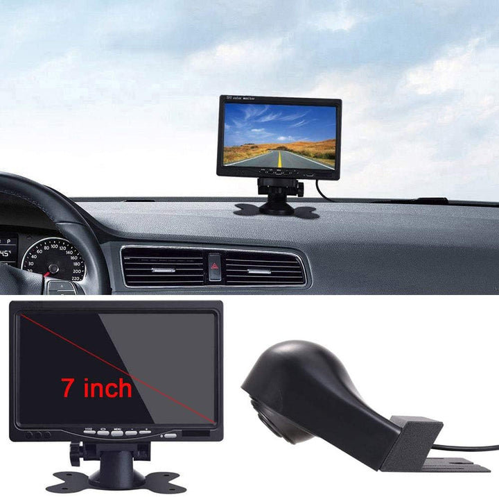 「Rückfahrkamera Transportster + 7 Zoll TFT LCD Bildschirm Auto Monitor」Bremsleuchte Auto Dach Rückfa