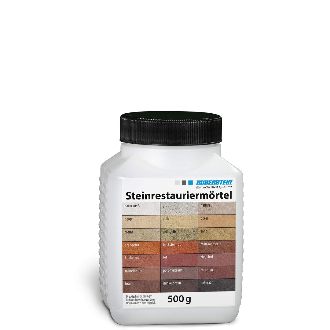 Ruberstein® Steinrestauriermörtel/Mörtel für Sandstein 0,5 kg (backsteinrot)